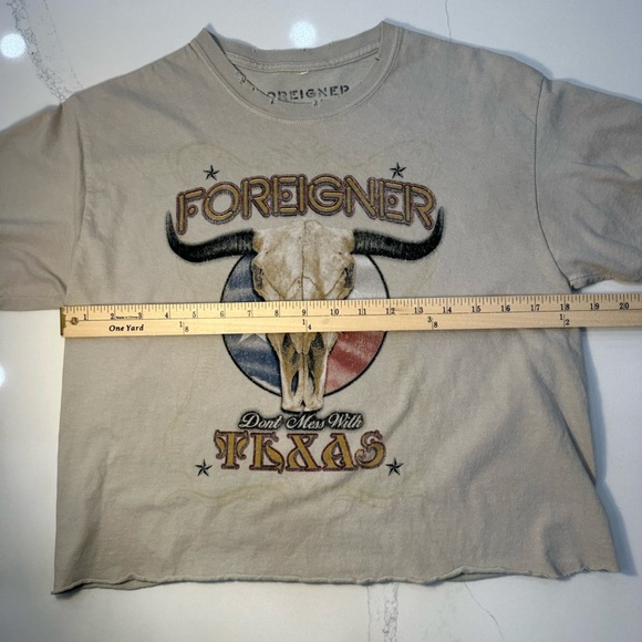 Foreigner Crop Vintage tee - Picture 4 of 8